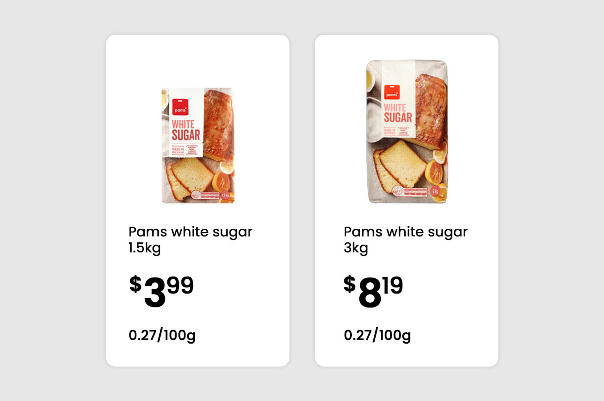 Sugar pricing copy