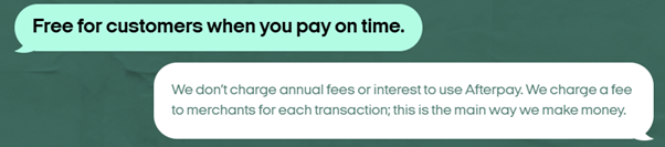 Afterpay policy