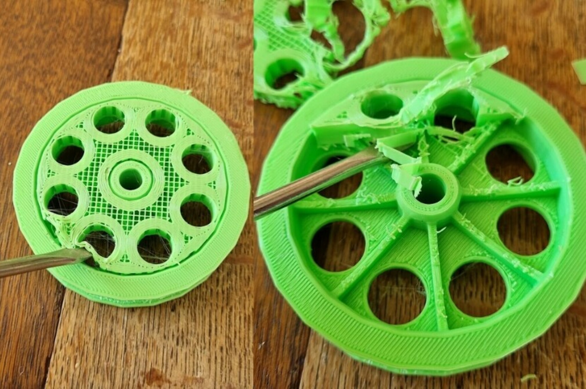 Wheel clean up