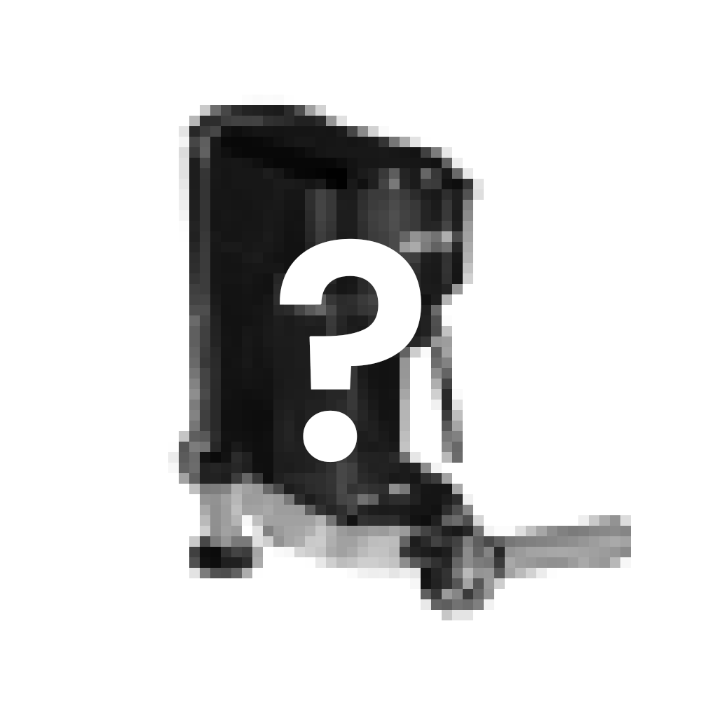 Graphic of a coffee machine with question mark symbol.