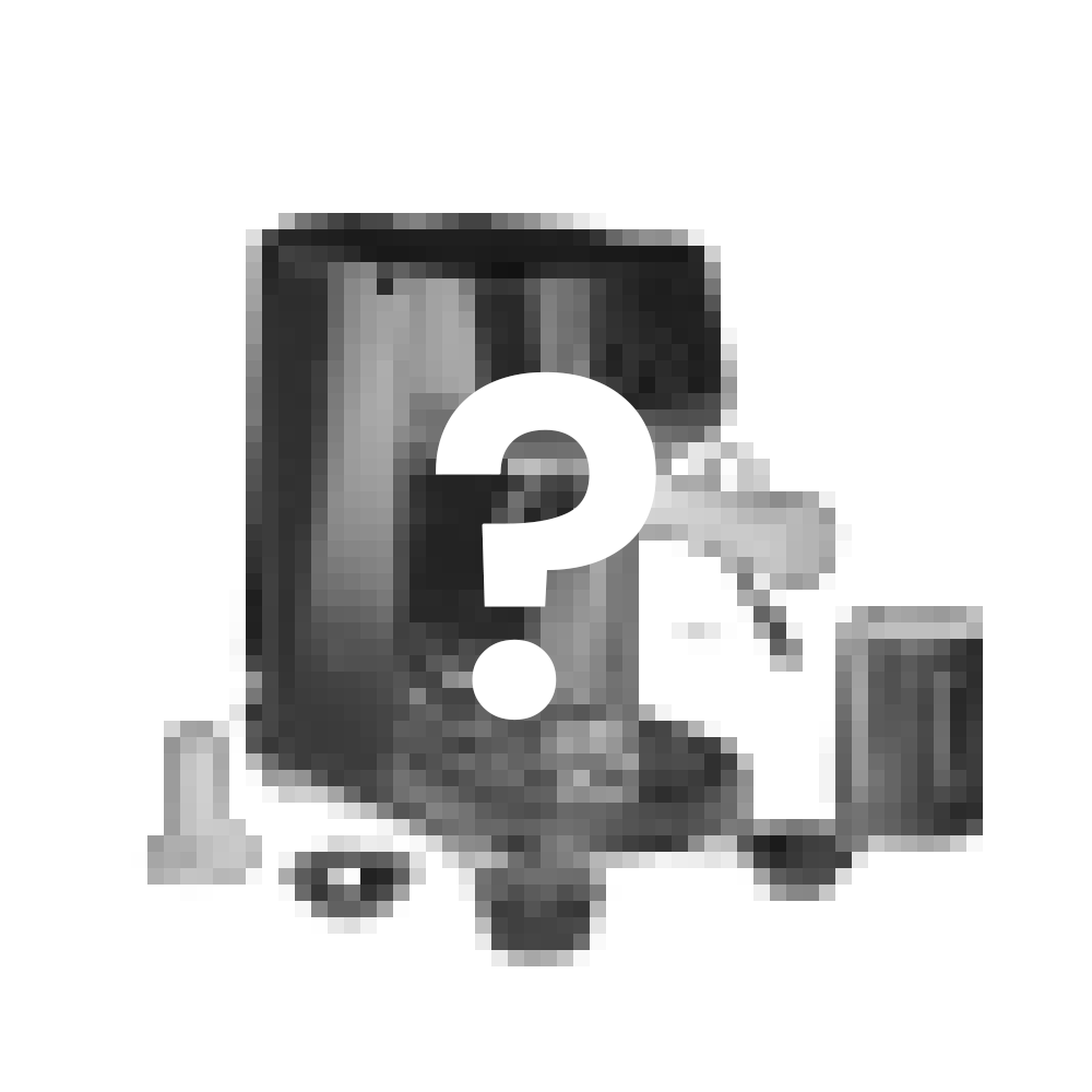 Graphic of a coffee machine with question mark symbol.