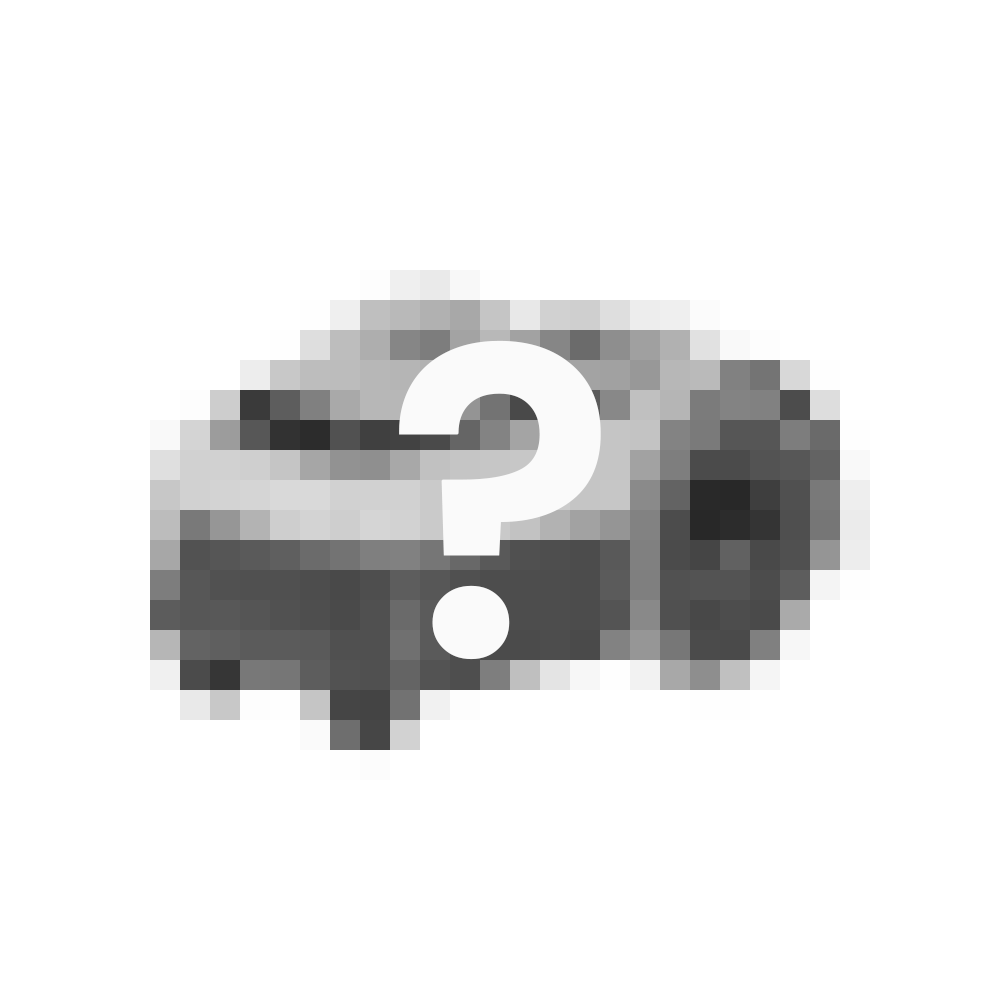 Graphic of robot lawn mower with question mark symbol.
