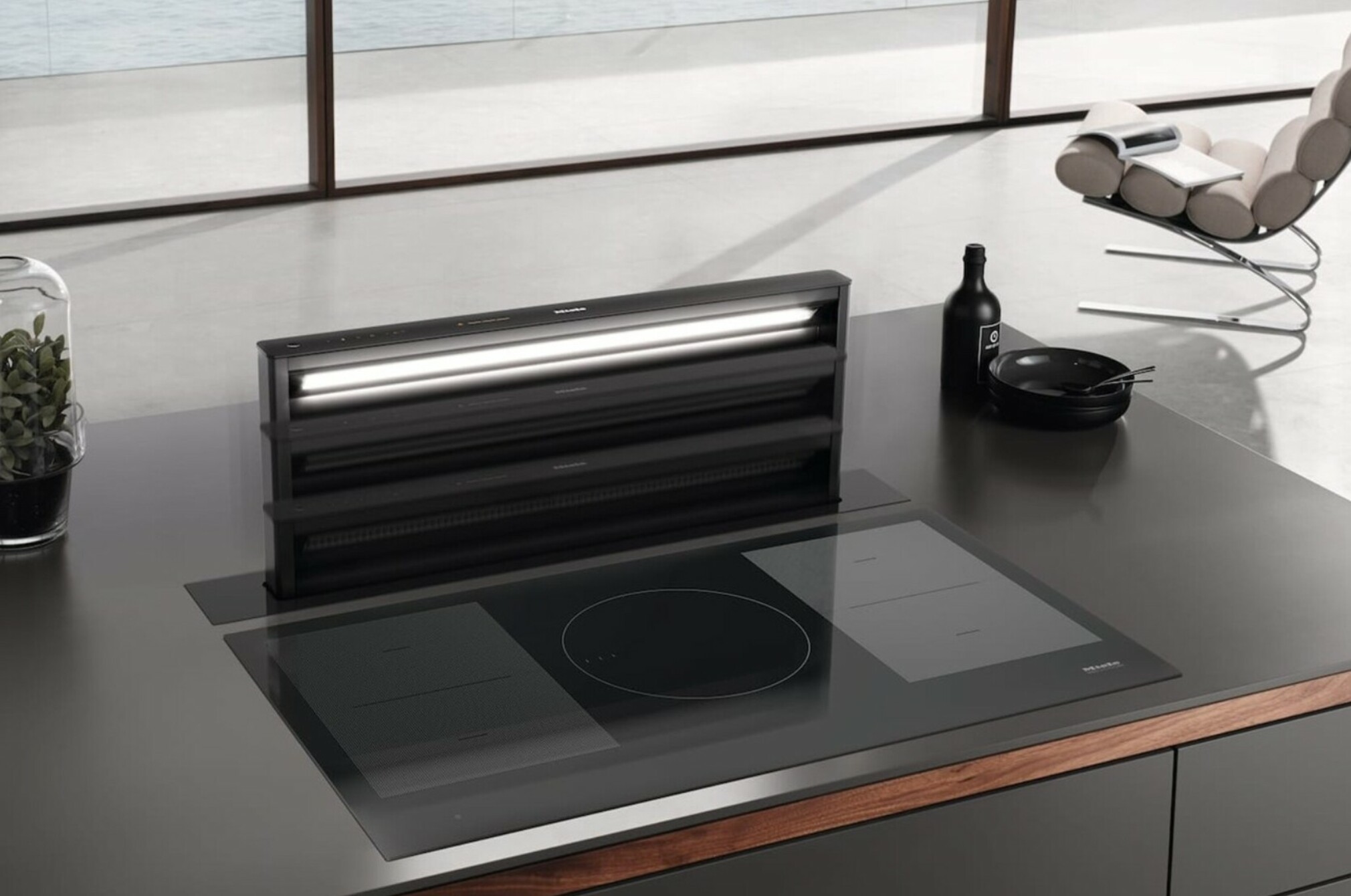 Downdraft kitchen extractor