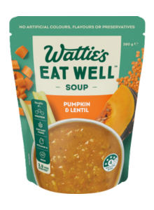 Unchilled ready-to-eat soup packaging.