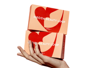 Mecca Beauty Loop boxes.