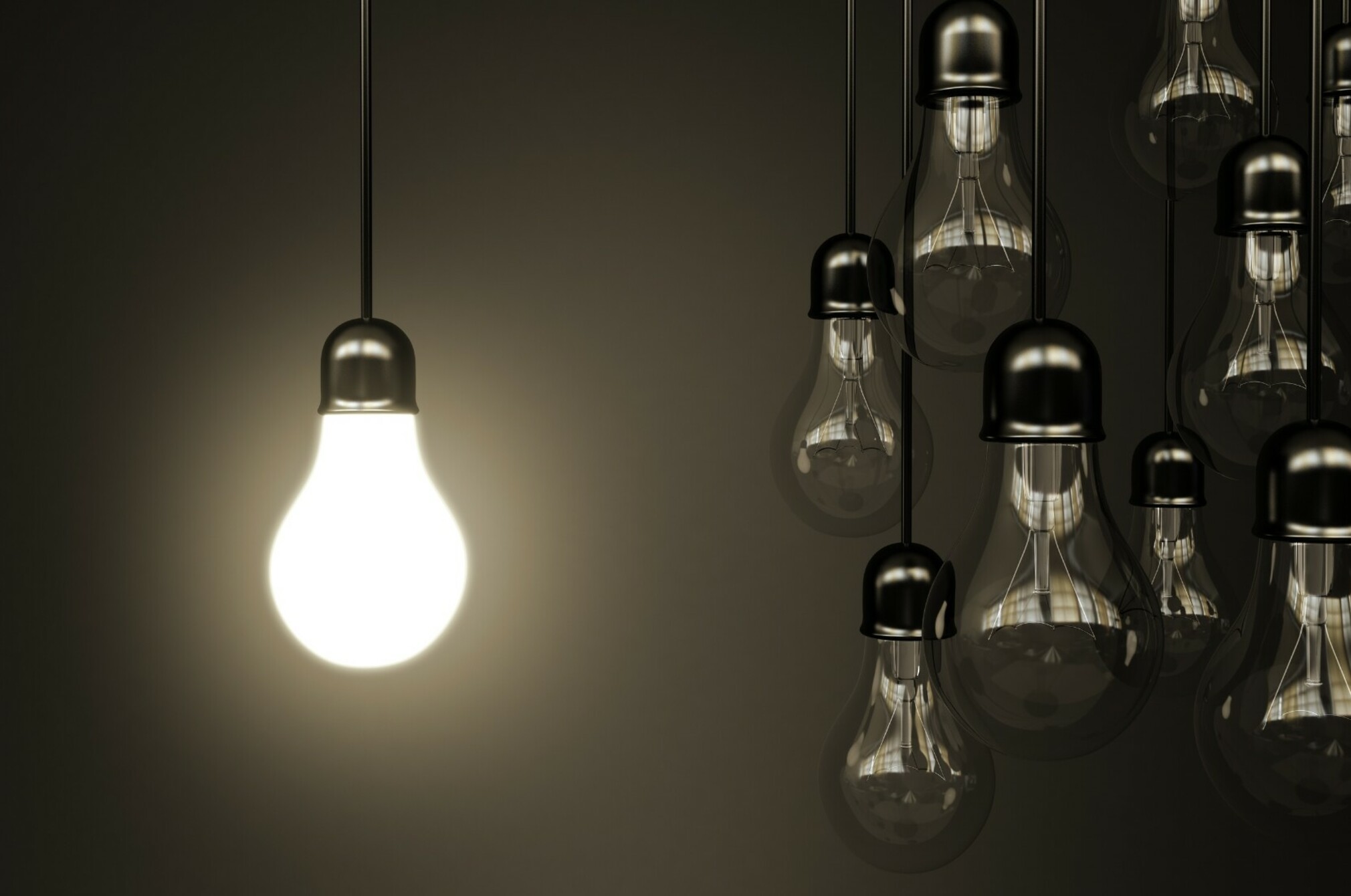 Lightbulb in the dark