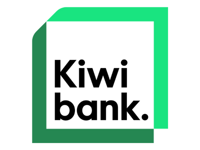 Kiwibank logo.