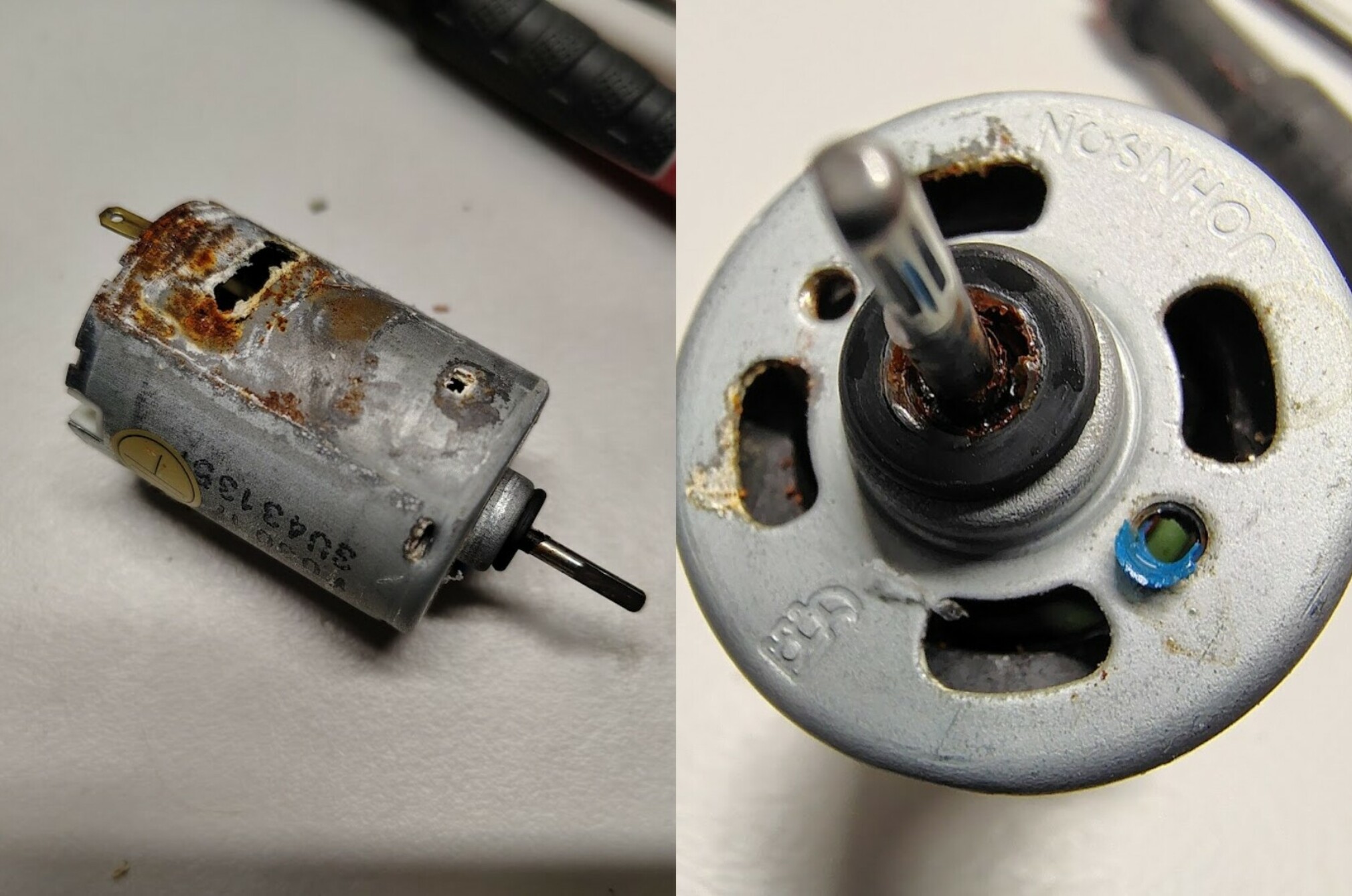 Spot cleaner motor
