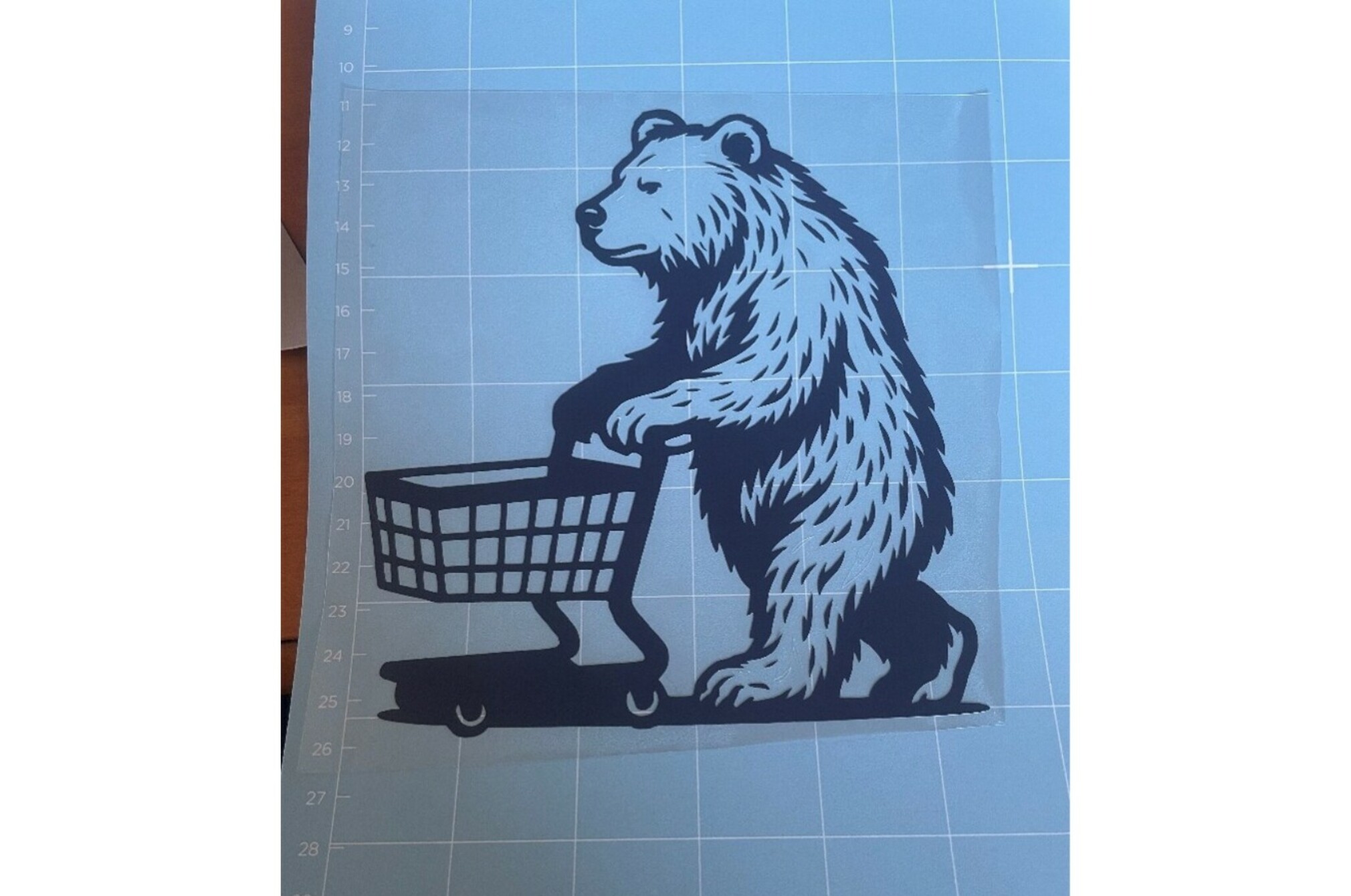 Bear design on transfer paper 1