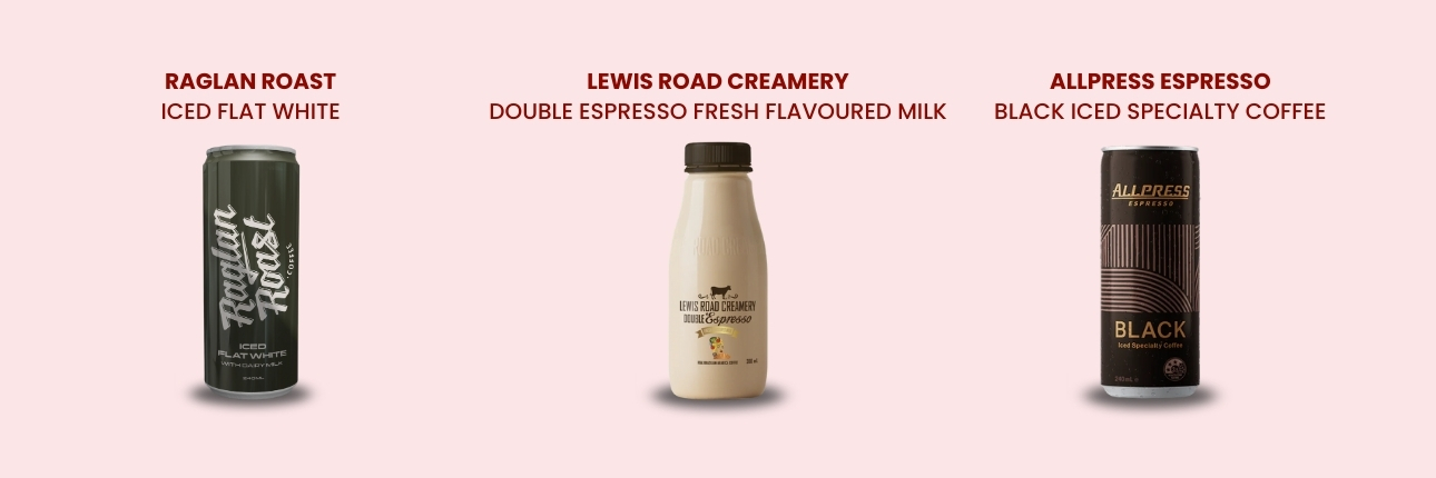 Iced coffee products with the highest caffeine content.