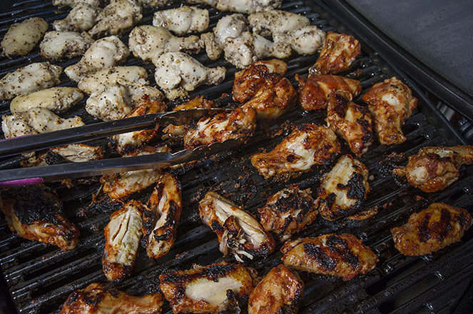 Chicken cooked on the Weber.