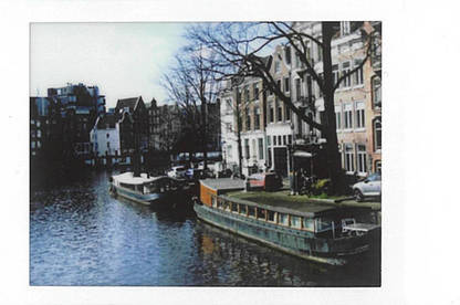 Photo of a canal in Amsterdam, printed with the Fujifilm Instax Mini Link.