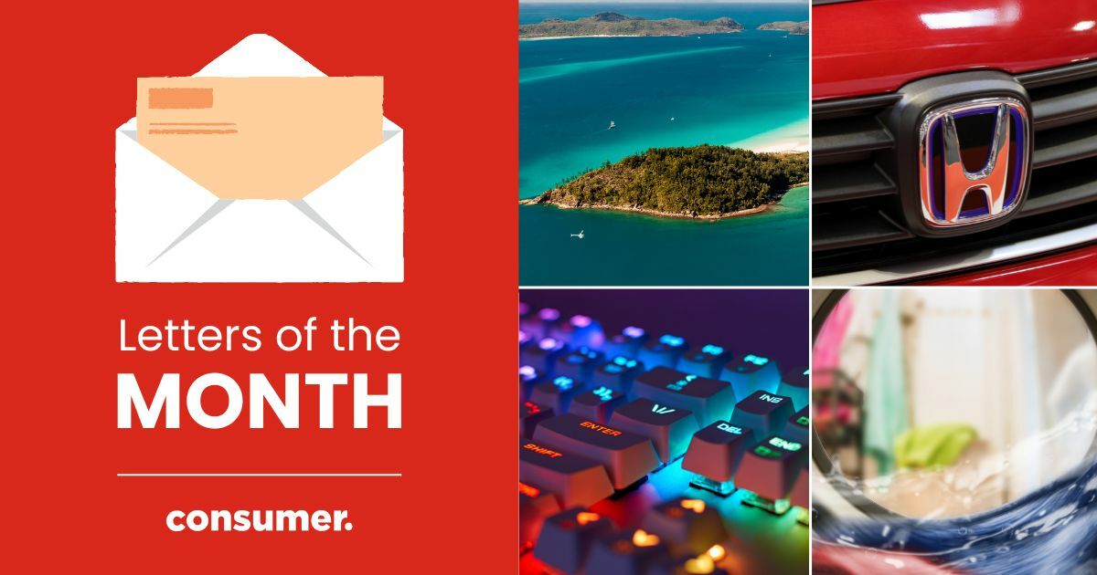 Letters of the month cancelled flights, car repairs, a noisy washer