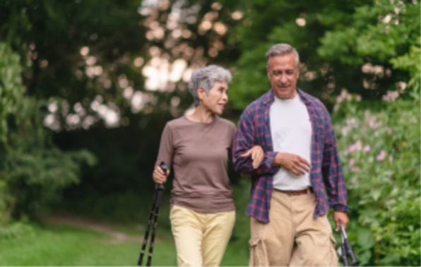 Image of a couple walking