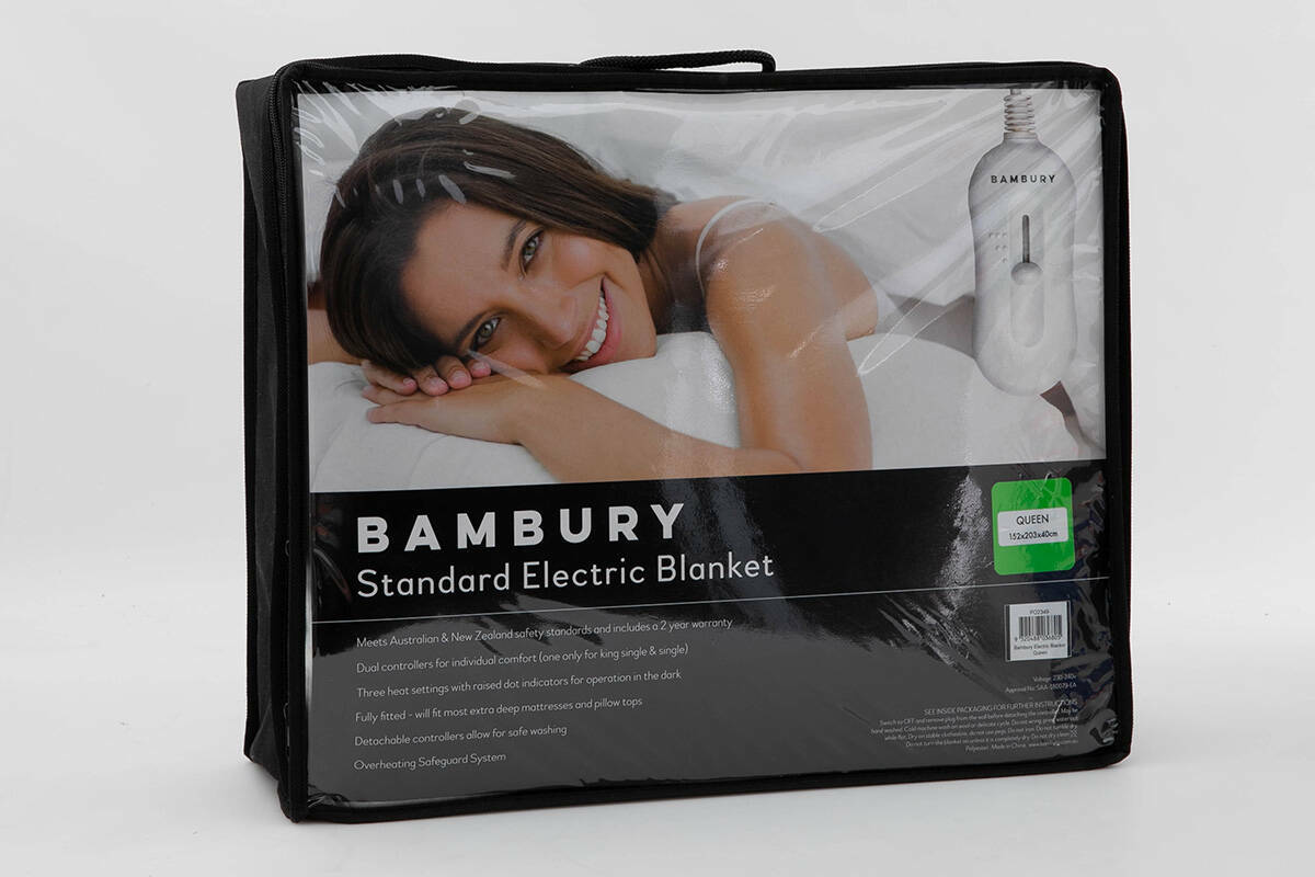 Sunbeam Sleep Perfect Antibacterial Electric Blanket BLA6351 Consumer NZ